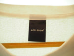 アップルバム APPLEBUM ナンバリング スウェット 長袖カットソー トップス メンズ 裏起毛 白 スウェット プリント ホワイト LLサイズ 101DMT-339