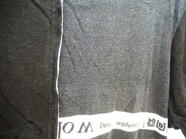 ヨウジ ヤマモト YOHJIYAMAMOTO 18ss Crew Neck Switching Statement T-shirt 着る服ないの 半袖カットソー トップス 黒 サイズ3 日本製 半袖シャツ プリント ブラック 101MT-603