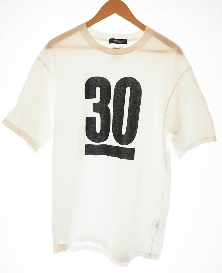 アンダーカバー UNDERCOVER 30TH ANNIVERSARY Tシャツ 30周年 アニバーサリー 半袖カットソー 半袖 トップス ロゴ 白  サイズ3 Tシャツ プリント ホワイト 101MT-352