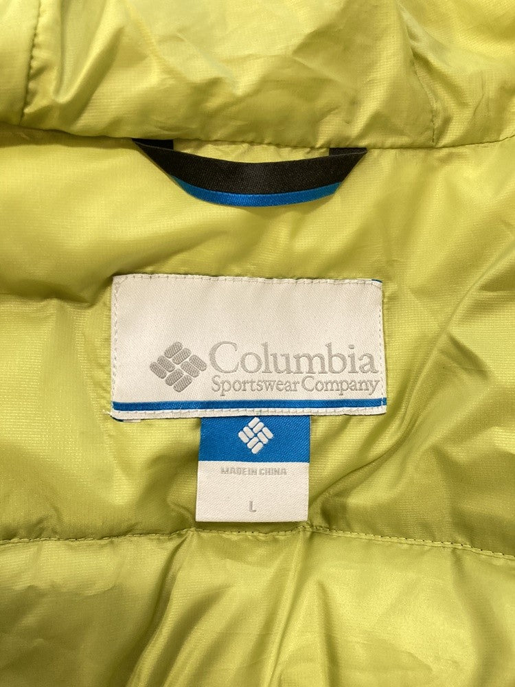 コロンビア Columbia ダウンジャケット パープル 紫 イエロー 黄色