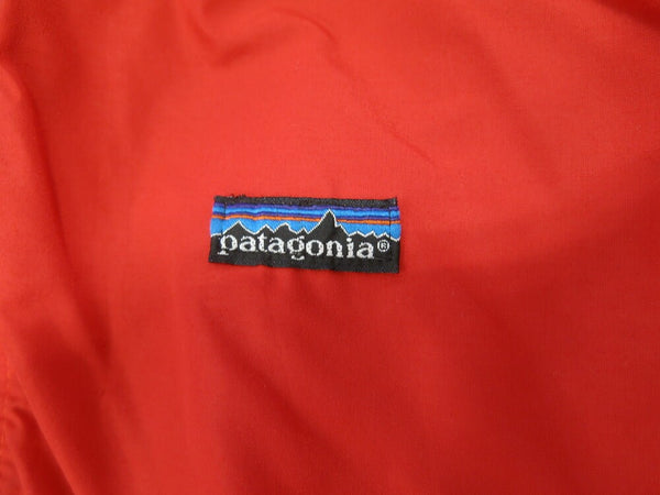 パタゴニア PATAGONIA patagonia ナイロンジャケット 厚手シェルドシンチラ 80S 80年代 USA製 赤  CUT4482 ジャケット ロゴ レッド Lサイズ 101MT-185