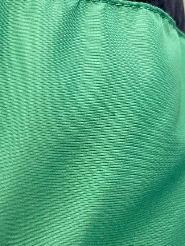 シュプリーム SUPREME Reversible Striped Down Jacket 12AW リバーシブル ダウン アウター ボーダー ボックスロゴ ネイビー系 紺 グリーン系 緑  ジャケット ロゴ ネイビー Sサイズ 101MT-1513